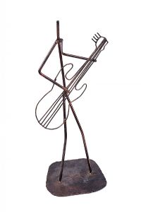 THE GUITAR PLAYER by Irish School at Ross's Online Art Auctions