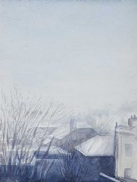 WINTER ROOFTOPS by Olive Henry RUA at Ross's Online Art Auctions
