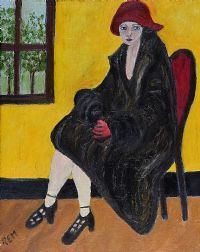 THE MINK by Rose Elizabeth Moorcroft at Ross's Online Art Auctions