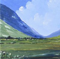 THE BLUE STACKS BARNSMORE, DONEGAL by Sean Lorinyenko at Ross's Online Art Auctions