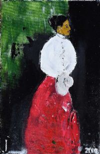 LADY IN WAITING by Jeff Adams at Ross's Online Art Auctions