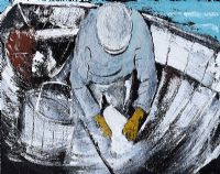 IRISH FISHERMAN by Jeff Adams at Ross's Online Art Auctions