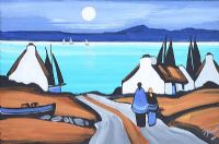 MOONLIT HOMES by J.P. Rooney at Ross's Online Art Auctions