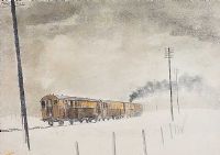 THE LAST TRAIN HOME by Tom Carr HRHA HRUA at Ross's Online Art Auctions