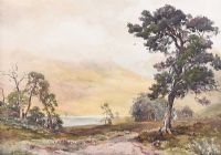 LOCH TULLA, SCOTTISH HIGHLANDS by Wycliffe Egginton RI RCA at Ross's Online Art Auctions