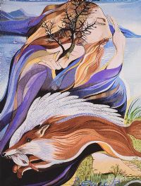 MAN, FOX & GOOSE by Pauline Bewick RHA at Ross's Online Art Auctions