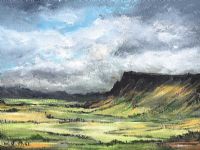 STORM CLOUDS OVER BENEVENAGH by W.J. Page at Ross's Online Art Auctions