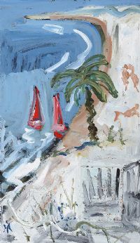 ON THE BAY OF NICE by Hugh McIlfatrick at Ross's Online Art Auctions