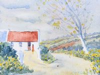 COTTAGE BY THE ROAD by Tom McGoldrick at Ross's Online Art Auctions