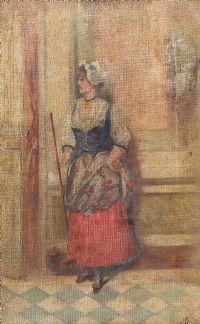 THE MAID by French School at Ross's Online Art Auctions