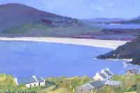 TRA NA ROSSAN COTTAGES, DOWNINGS, DONEGAL by Sean Lorinyenko at Ross's Online Art Auctions