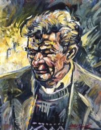 STUDY OF A DONEGAL MAN by Stephen Bennett at Ross's Online Art Auctions