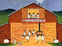 ANDY PAT'S WANDERING SHEEP WARM BARN by Andy Pat at Ross's Online Art Auctions