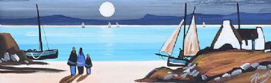 MOONLIGHT BEACH by J.P. Rooney at Ross's Online Art Auctions