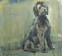 DOG WITH AN ATTITUDE by Con Campbell at Ross's Online Art Auctions