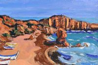 ALGARVE BOATS by Kenlito at Ross's Online Art Auctions