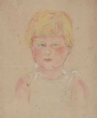 PORTRAIT OF A CHILD by Sophia Rosamund Praeger HRHA HRUA at Ross's Online Art Auctions