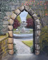 VIEW THROUGH THE ARCHWAY by Irish School at Ross's Online Art Auctions