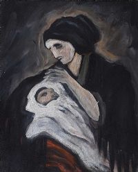 MOTHER & CHILD by Irish School at Ross's Online Art Auctions