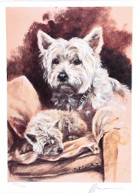 WEST HIGHLAND TERRIER by William Cawston at Ross's Online Art Auctions