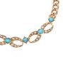 VICTORIAN 15CT GOLD BRACELET SET WITH TURQUOISE AND SEED PEARLS at Ross's Online Art Auctions