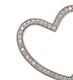 STERLING SILVER AND CUBIC ZIRCONIA HEART PENDANT BY TI SENTO at Ross's Online Art Auctions