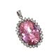 FIVE STERLING SILVER GEM AND CRYSTAL-SET PENDANTS at Ross's Online Art Auctions