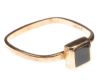 9CT GOLD AND ONYX SQUARE RING at Ross's Online Art Auctions