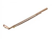 EDWARDIAN 9CT ROSE GOLD 'GOLF CLUB' BROOCH / TIE PIN at Ross's Online Art Auctions