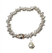 LINKS OF LONDON SILVER BRACELET WITH CHARM at Ross's Online Art Auctions