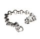STERLING SILVER BELCHER-LINK BRACELET WITH PANTHER CLASP at Ross's Online Art Auctions