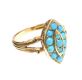 VICTORIAN GOLD RING SET WITH TURQUOISE at Ross's Online Art Auctions