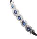 18CT WHITE GOLD DIAMOND AND SAPPHIRE BANGLE at Ross's Online Art Auctions