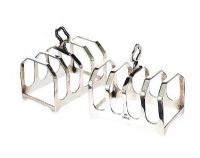 PAIR OF STERLING SILVER TOAST RACKS at Ross's Online Art Auctions