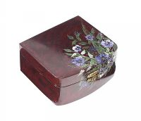 WOODEN HAND PAINTED JEWELLERY BOX at Ross's Online Art Auctions