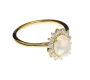 18CT GOLD OPAL AND DIAMOND RING at Ross's Online Art Auctions