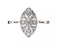 18CT WHITE GOLD DIAMOND RING at Ross's Online Art Auctions