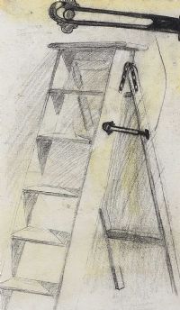 THE STEP LADDERS by William Conor RHA RUA at Ross's Online Art Auctions