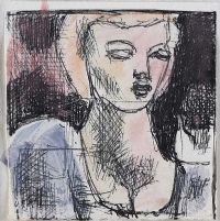 PORTRAIT OF A GIRL by Daniel O'Neill at Ross's Online Art Auctions