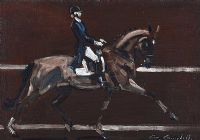THE DRESSAGE MARE by Con Campbell at Ross's Online Art Auctions
