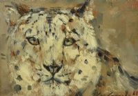 THE SNOW LEOPARD by Con Campbell at Ross's Online Art Auctions