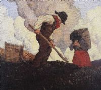 POTATO DIGGERS by Paul Henry RHA at Ross's Online Art Auctions