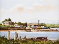 OLD SHIPYARD, CREAGH, WEST CORK by Fred Gruizinga at Ross's Online Art Auctions