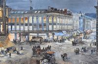 CASTLE JUNCTION, BELFAST by Harley Crossley at Ross's Online Art Auctions