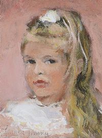 PORTRAIT OF A YOUNG GIRL by Joanne Tinsley at Ross's Online Art Auctions