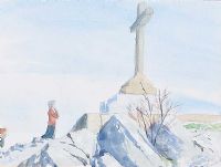HILL OF THE CROSS by Lady Christina Hoare at Ross's Online Art Auctions