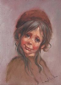 PORTRAIT OF A GIRL & A BOY by French School at Ross's Online Art Auctions