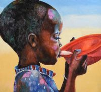 AFRICAN CHILD by C. McKeown at Ross's Online Art Auctions