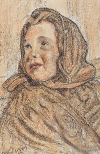 PORTRAIT OF A YOUNG CHILD by Alan Quigley at Ross's Online Art Auctions