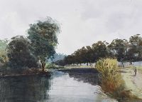 THE LAGAN TOWPATH by Robert T.  Cochrane at Ross's Online Art Auctions
